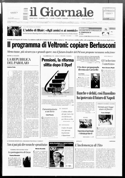 Il giornale : quotidiano del mattino